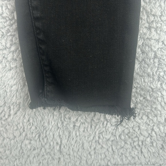 IRO Ajuste Distressed Skinny Cropped Jeans Black Women’s,Size 25 - Picture 13 of 15